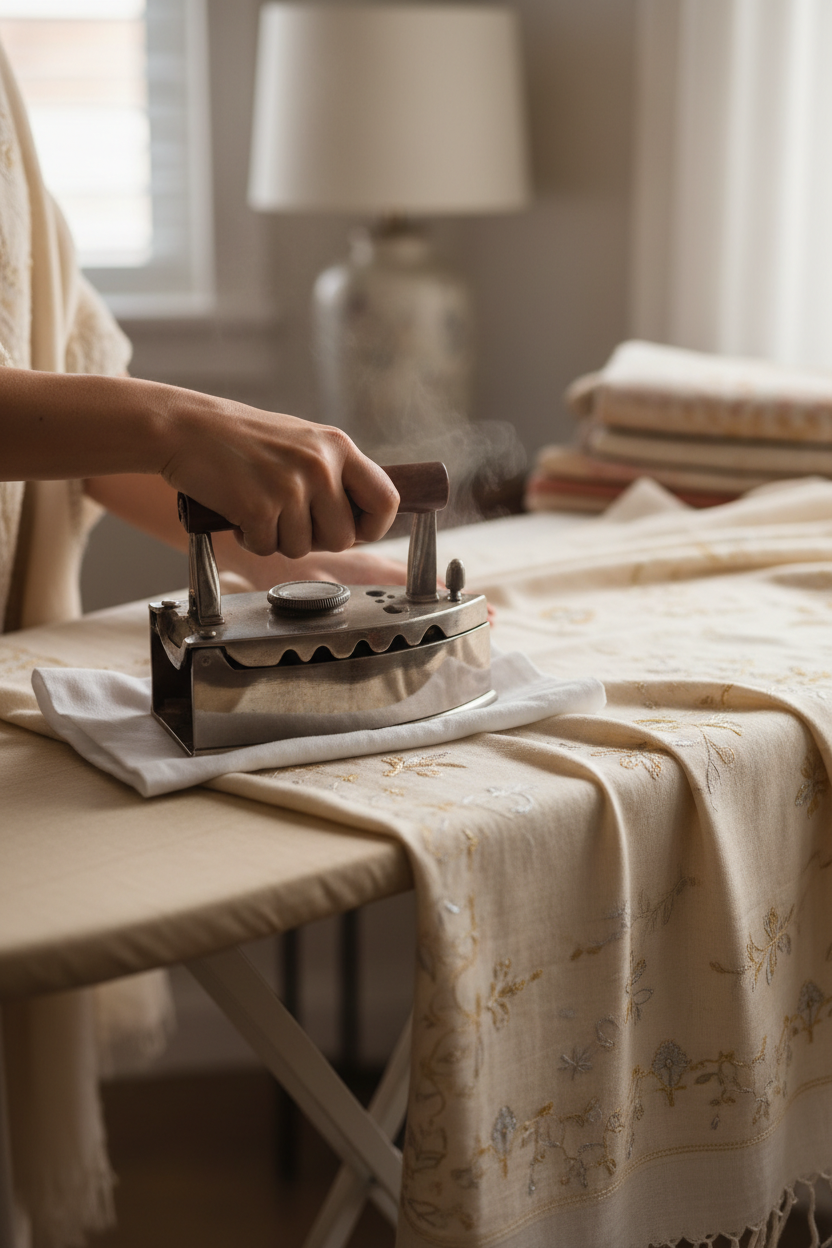How to Safely Iron and Remove Wrinkles from a Delicate Pashmina