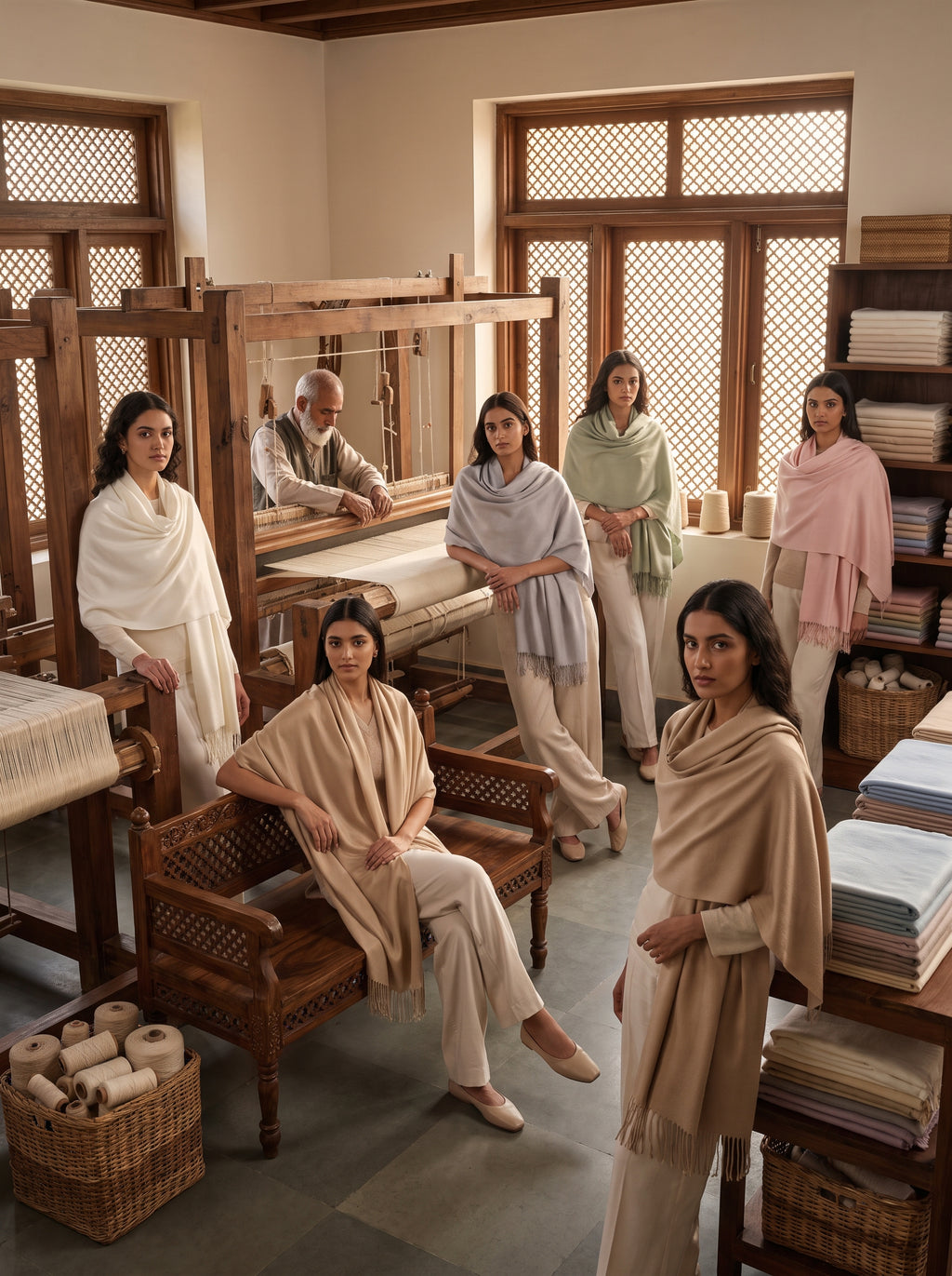 Cashmere Solid Pashmina — image 40