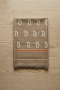 Taupe Paisley Buta Kani Cashmere Pashmina Shawl — Handwoven in Kashmir — image 2