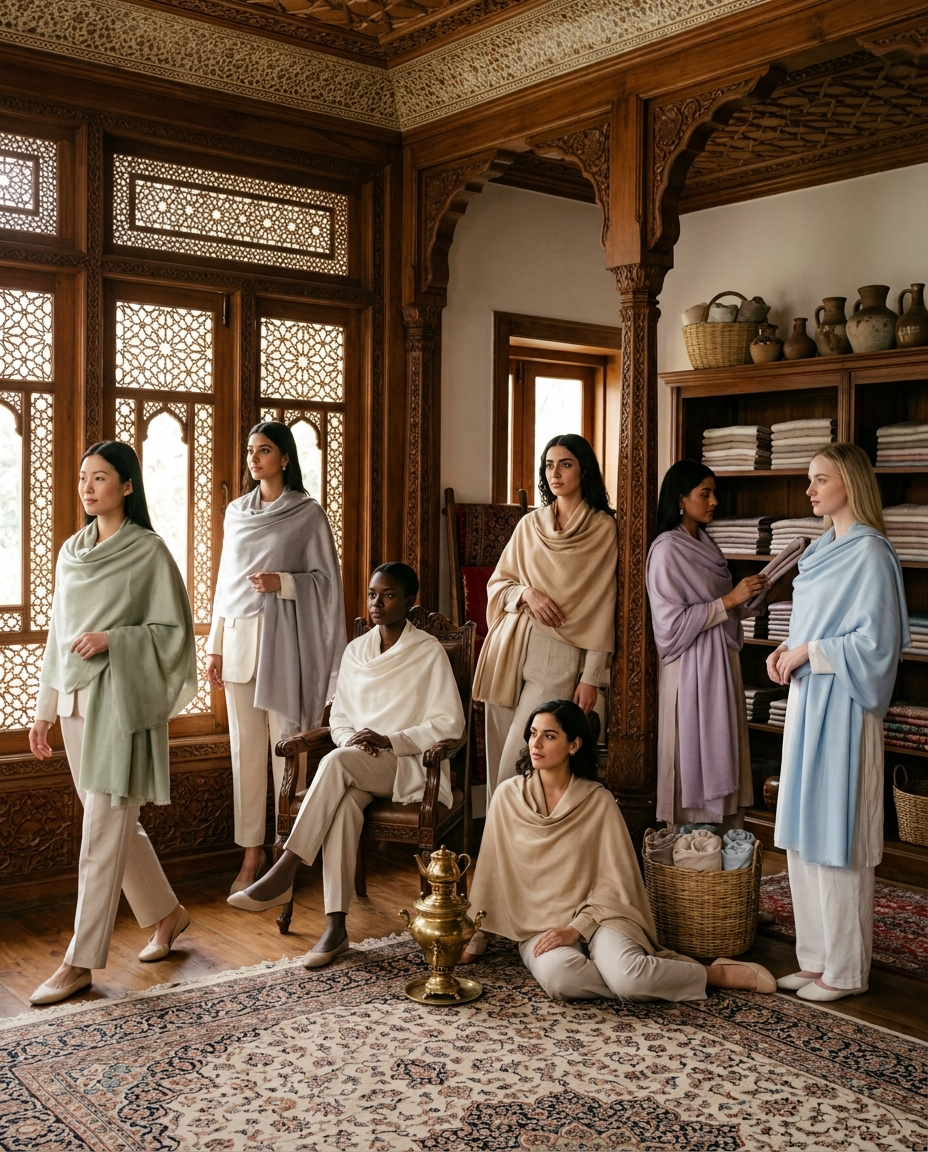 Cashmere Solid Pashmina — image 42
