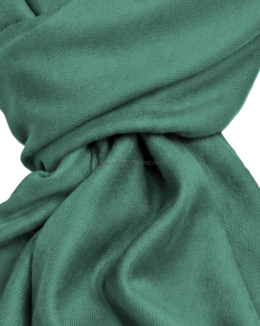 Mint Green Cashmere Pashmina Shawl — close-up texture zoom