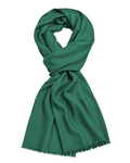 Jade Green Cashmere Pashmina Shawl — flat view