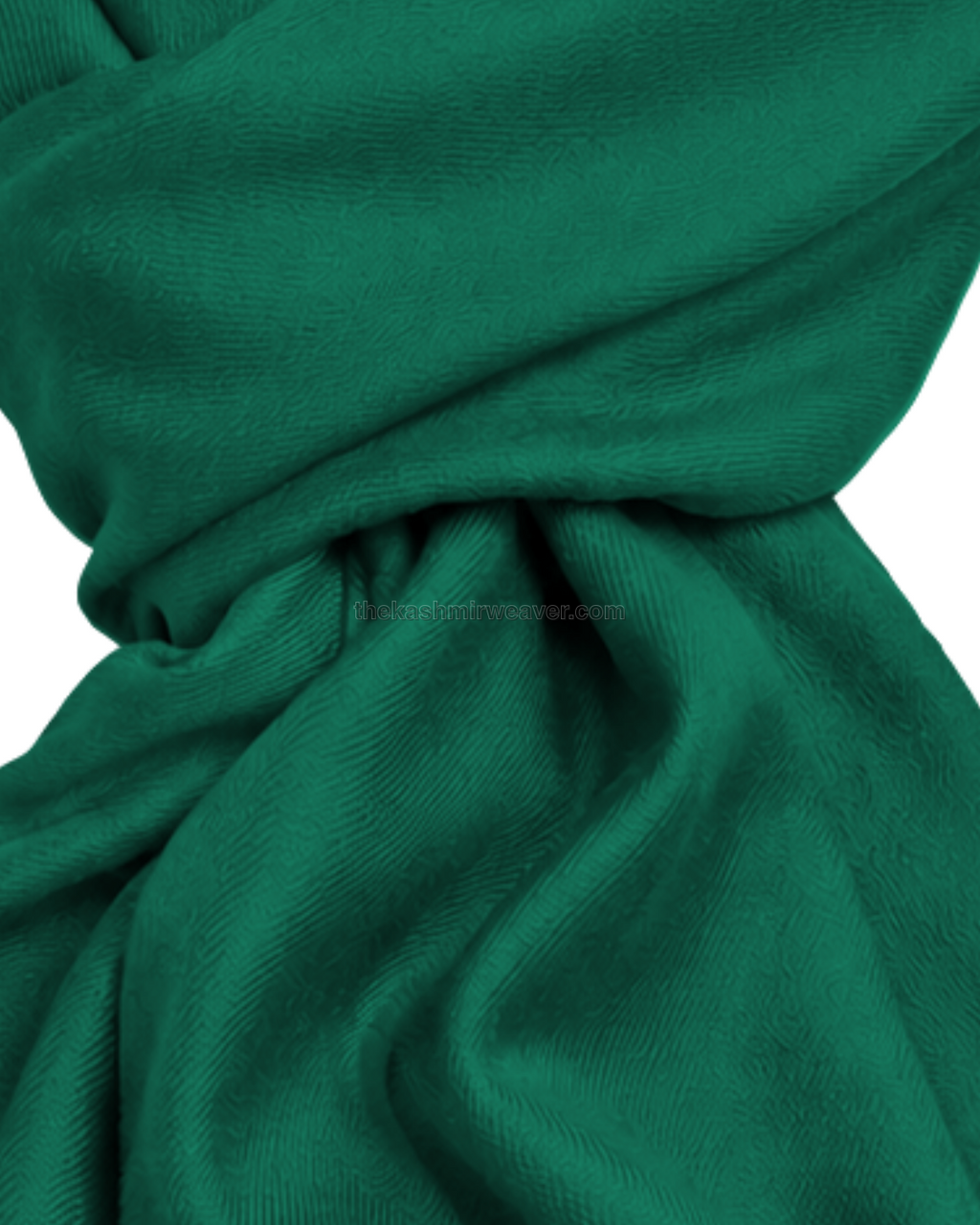 Jade Green Cashmere Pashmina Shawl — close-up texture zoom