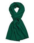 Emerald Green Cashmere Pashmina Shawl — flat view