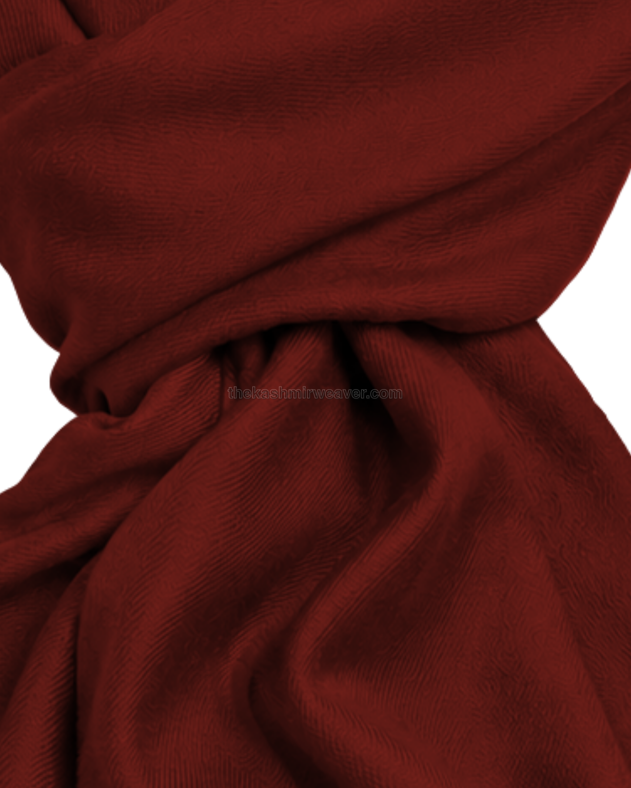 Burgundy Maroon Cashmere Pashmina Shawl — close-up texture zoom