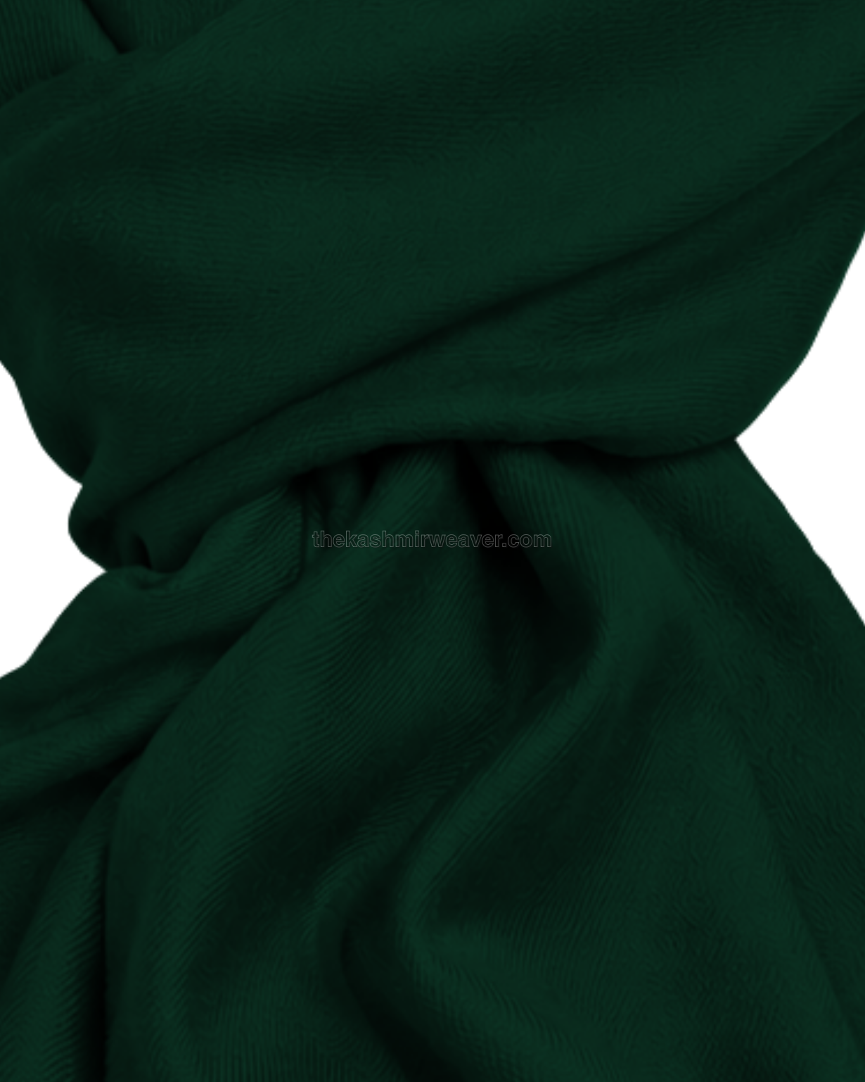 Green Cashmere Pashmina Shawl — close-up texture zoom