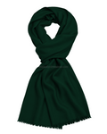 Green Cashmere Pashmina Shawl — flat view