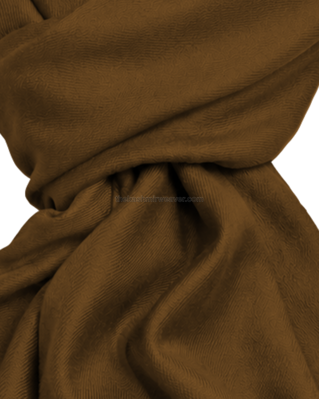 Bronze Brown Cashmere Pashmina Shawl — close-up texture zoom
