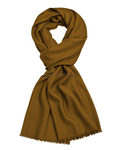 Amber Orange Cashmere Pashmina Shawl — flat view