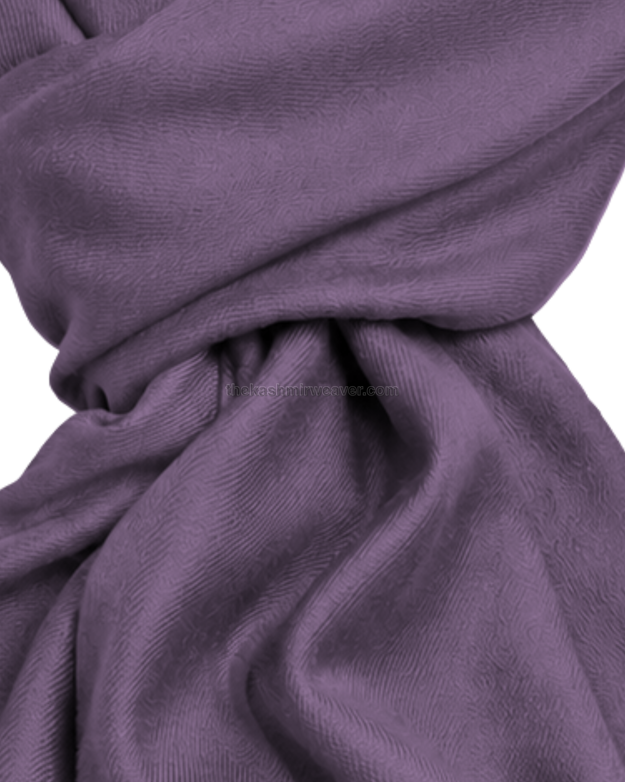 Mauve Purple Cashmere Pashmina Shawl — close-up texture zoom