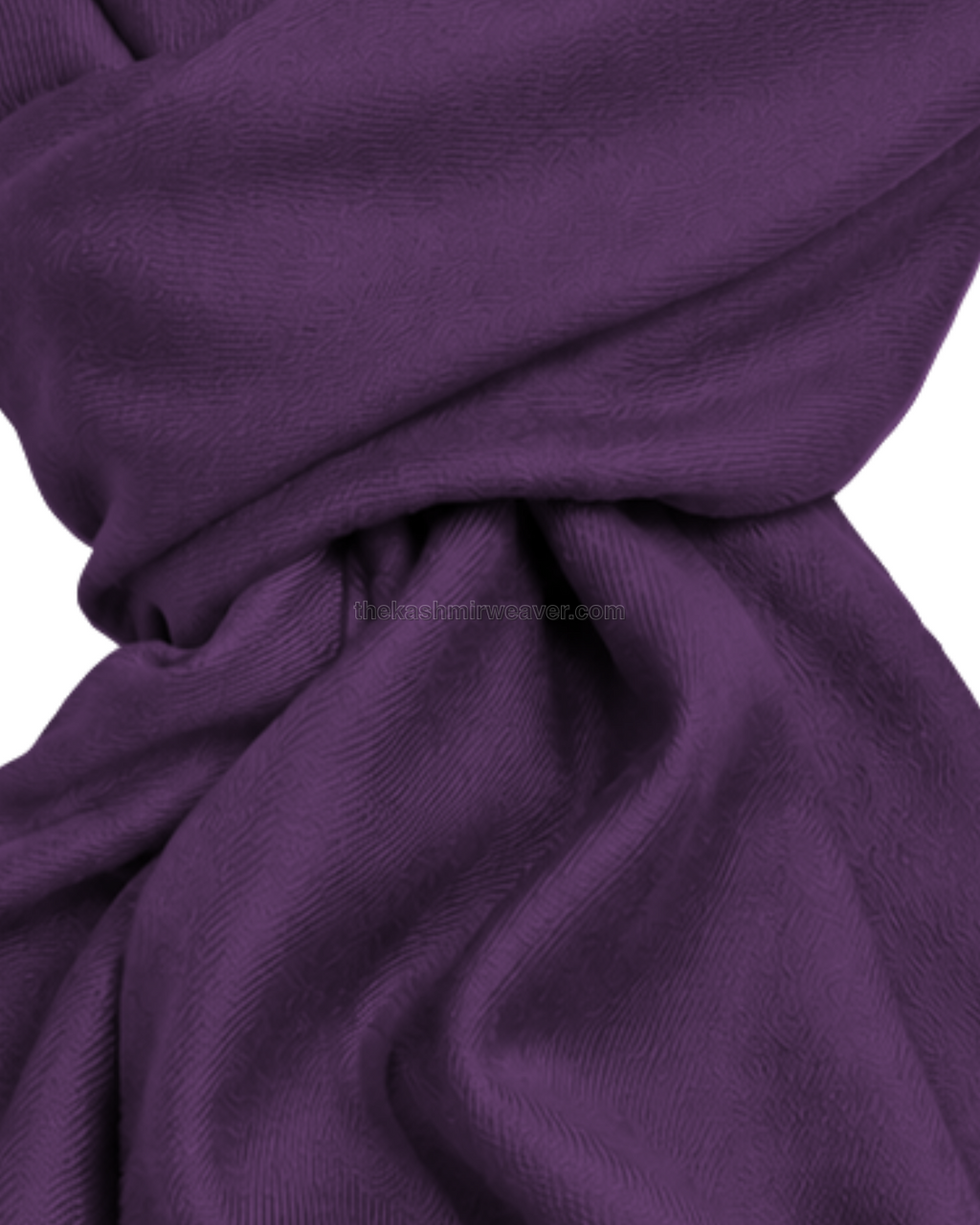 Purple Cashmere Pashmina Shawl — close-up texture zoom