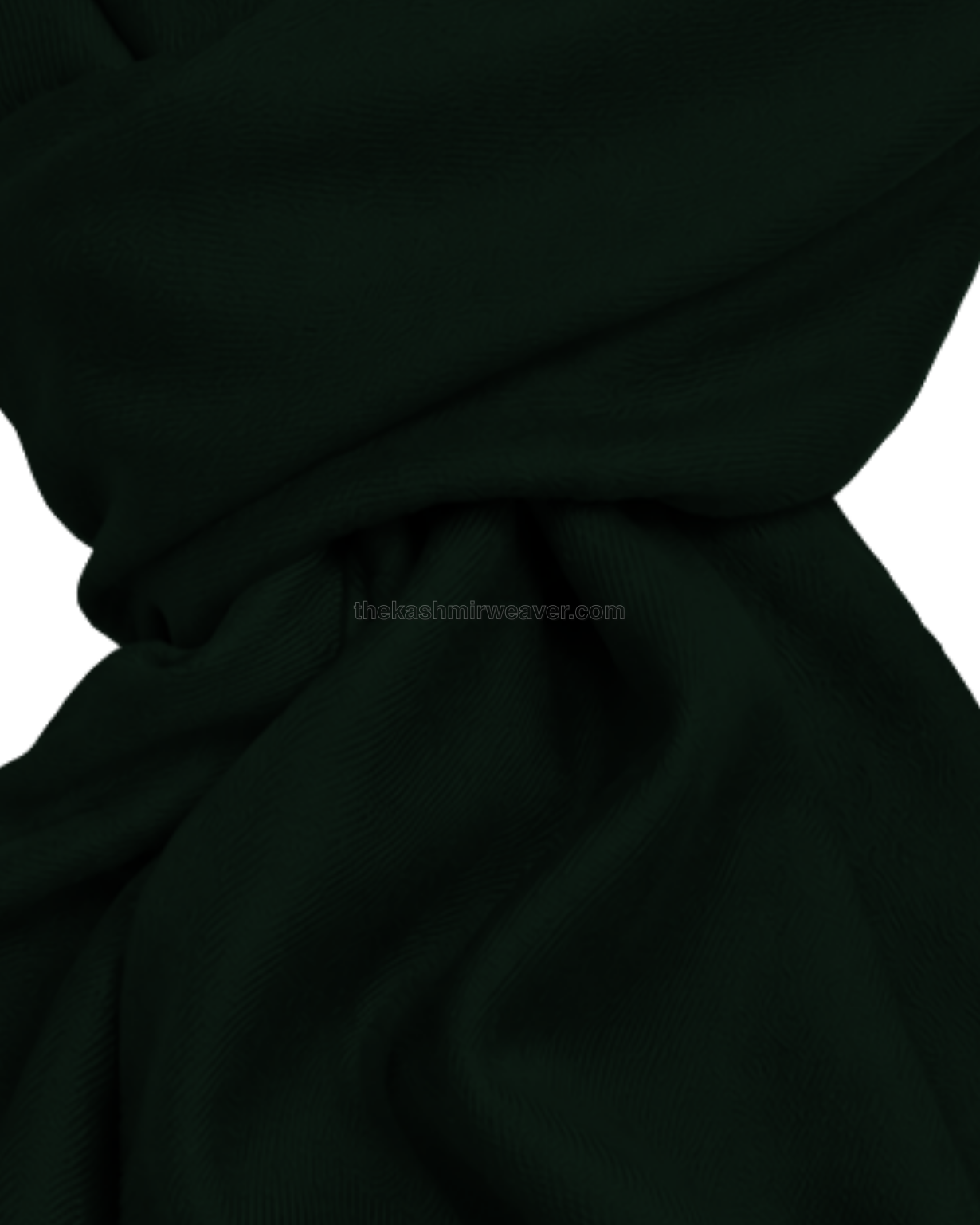 Green Cashmere Pashmina Shawl — close-up texture zoom
