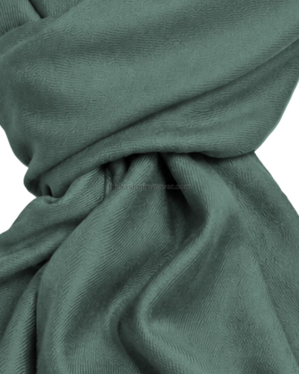 Sage-Light Green Cashmere Pashmina Shawl — close-up texture zoom