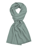 Sage-Pale Green Cashmere Pashmina Shawl — flat view