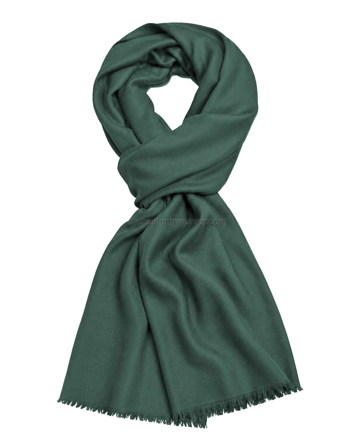 Sage Green Cashmere Pashmina Shawl — flat view