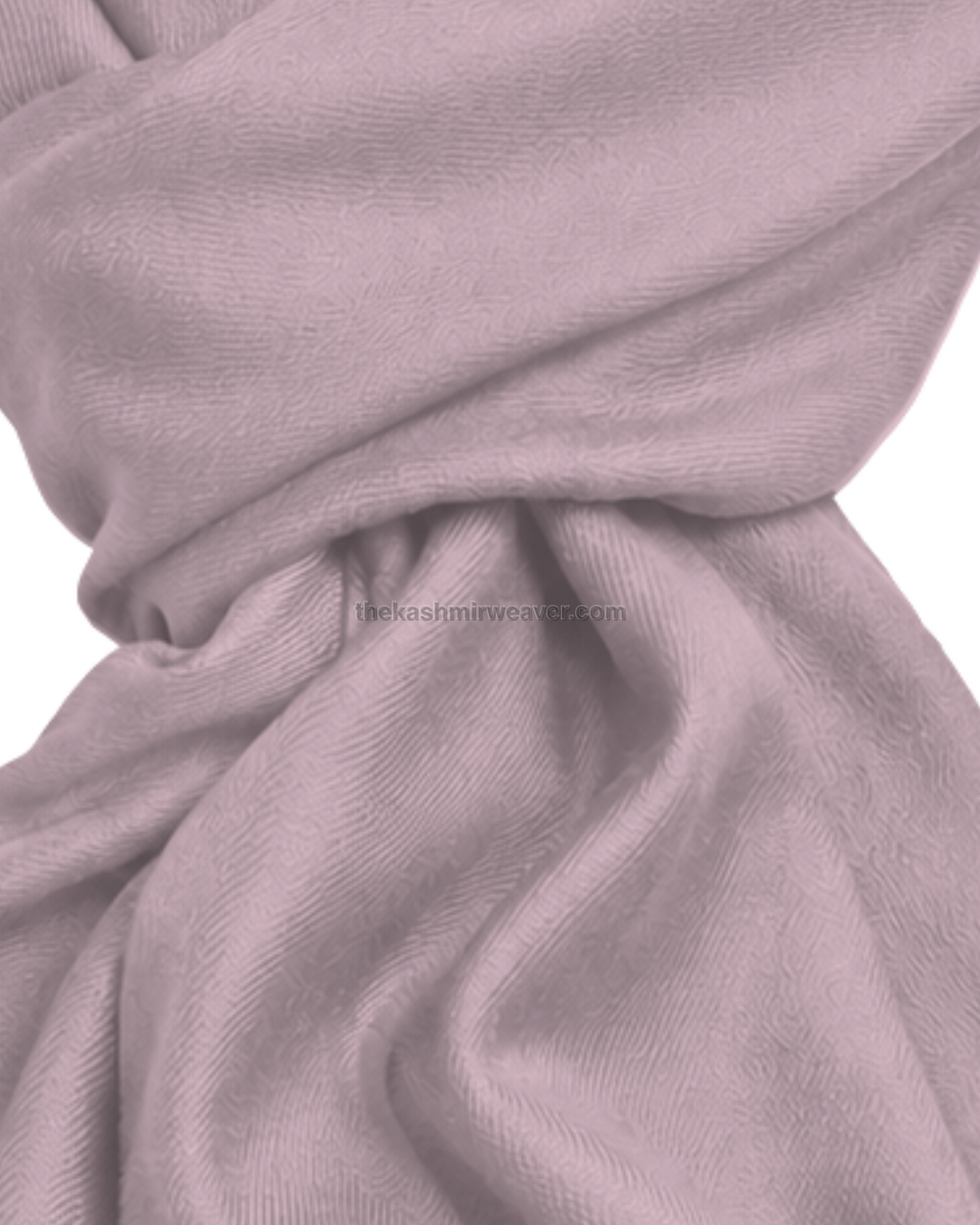 Pastel Pink Cashmere Pashmina Shawl — close-up texture zoom