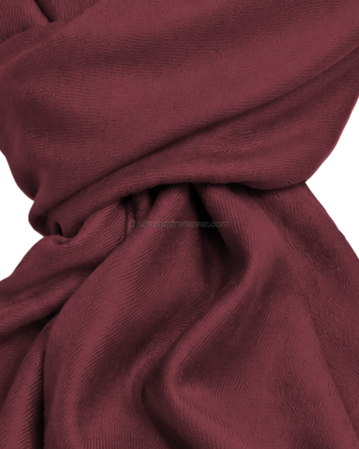 Rose Dark Pink Cashmere Pashmina Shawl — close-up texture zoom