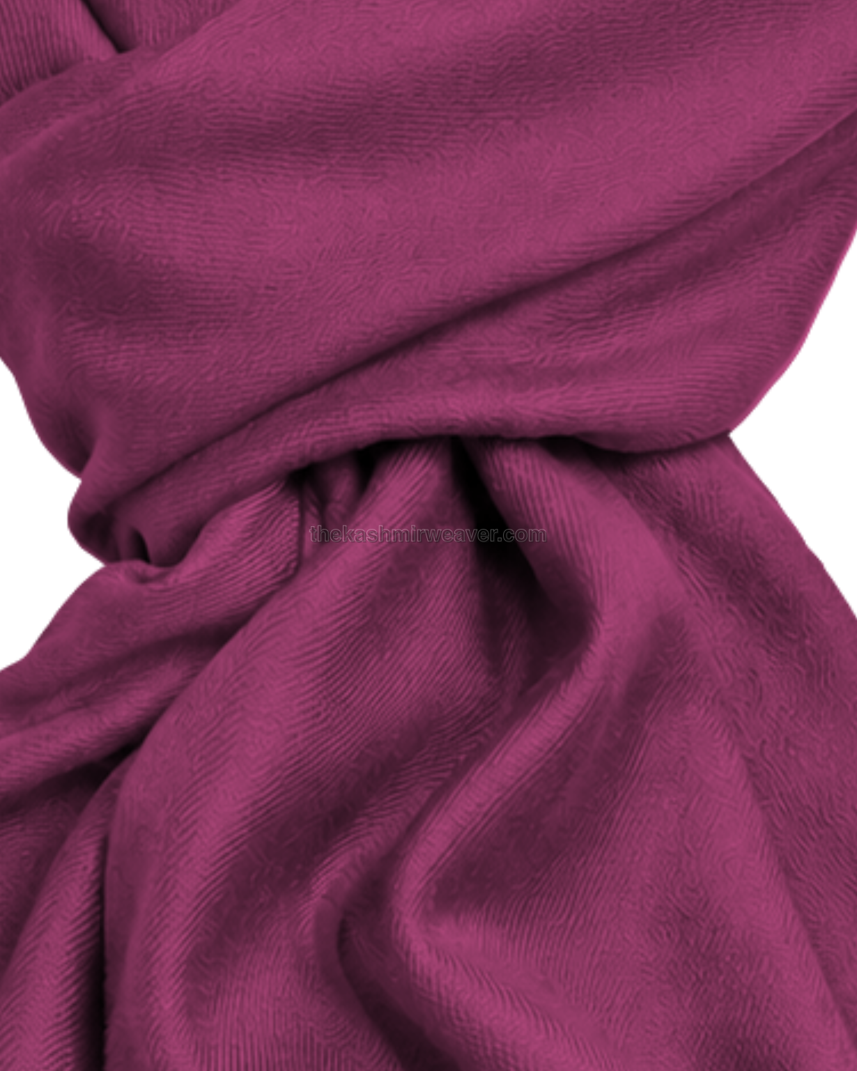 Magenta Pink Cashmere Pashmina Shawl — close-up texture zoom