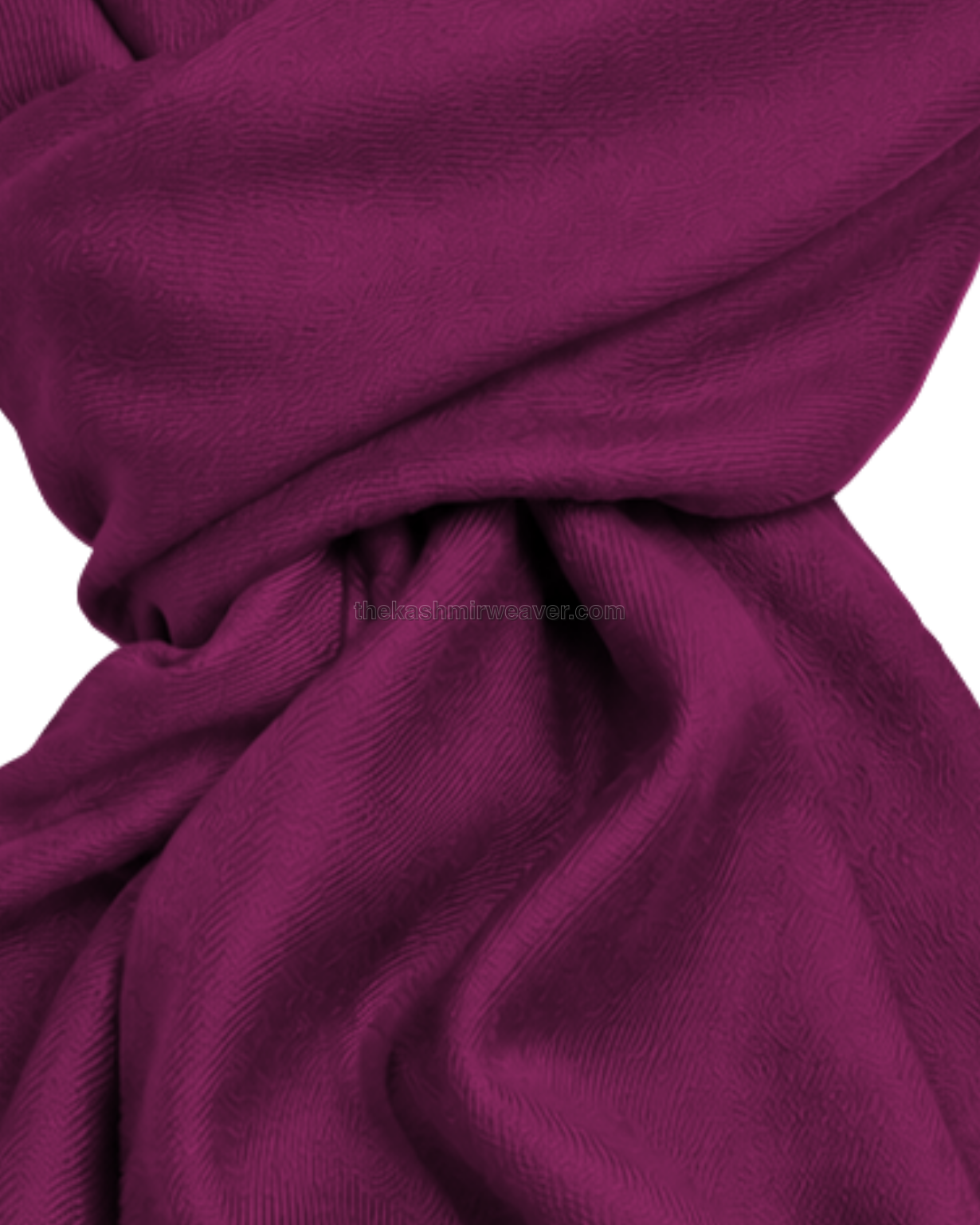 Magenta Cashmere Pashmina Shawl — close-up texture zoom