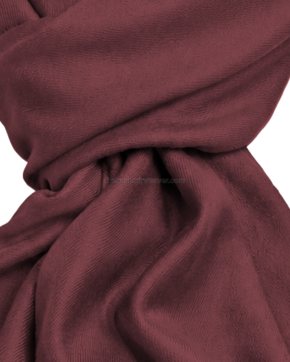 Dusty Rose Pink Cashmere Pashmina Shawl — close-up texture zoom