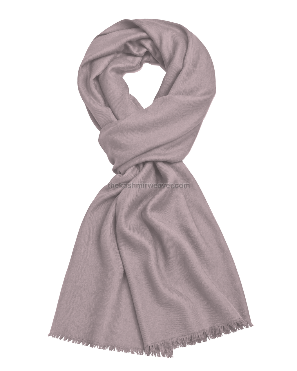 Pale Pink Pink Cashmere Pashmina Shawl — flat view