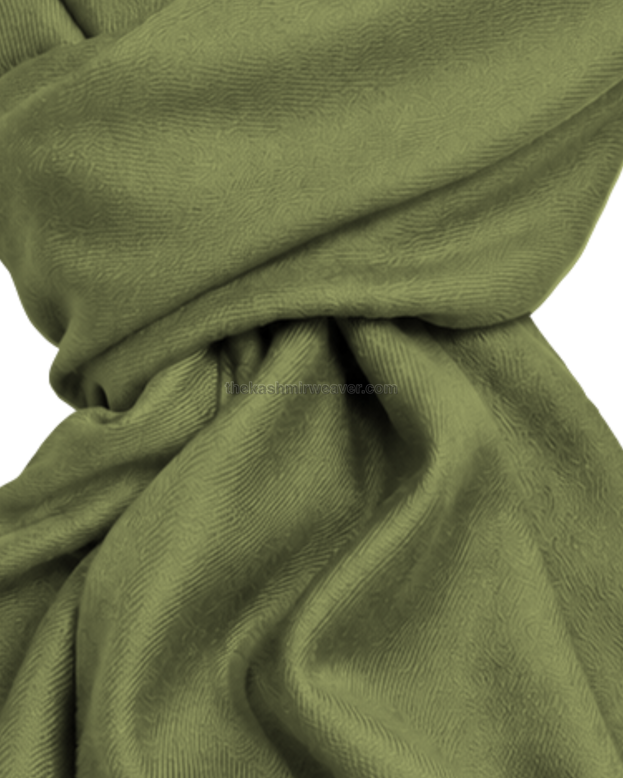 Chartreuse Green Cashmere Pashmina Shawl — close-up texture zoom