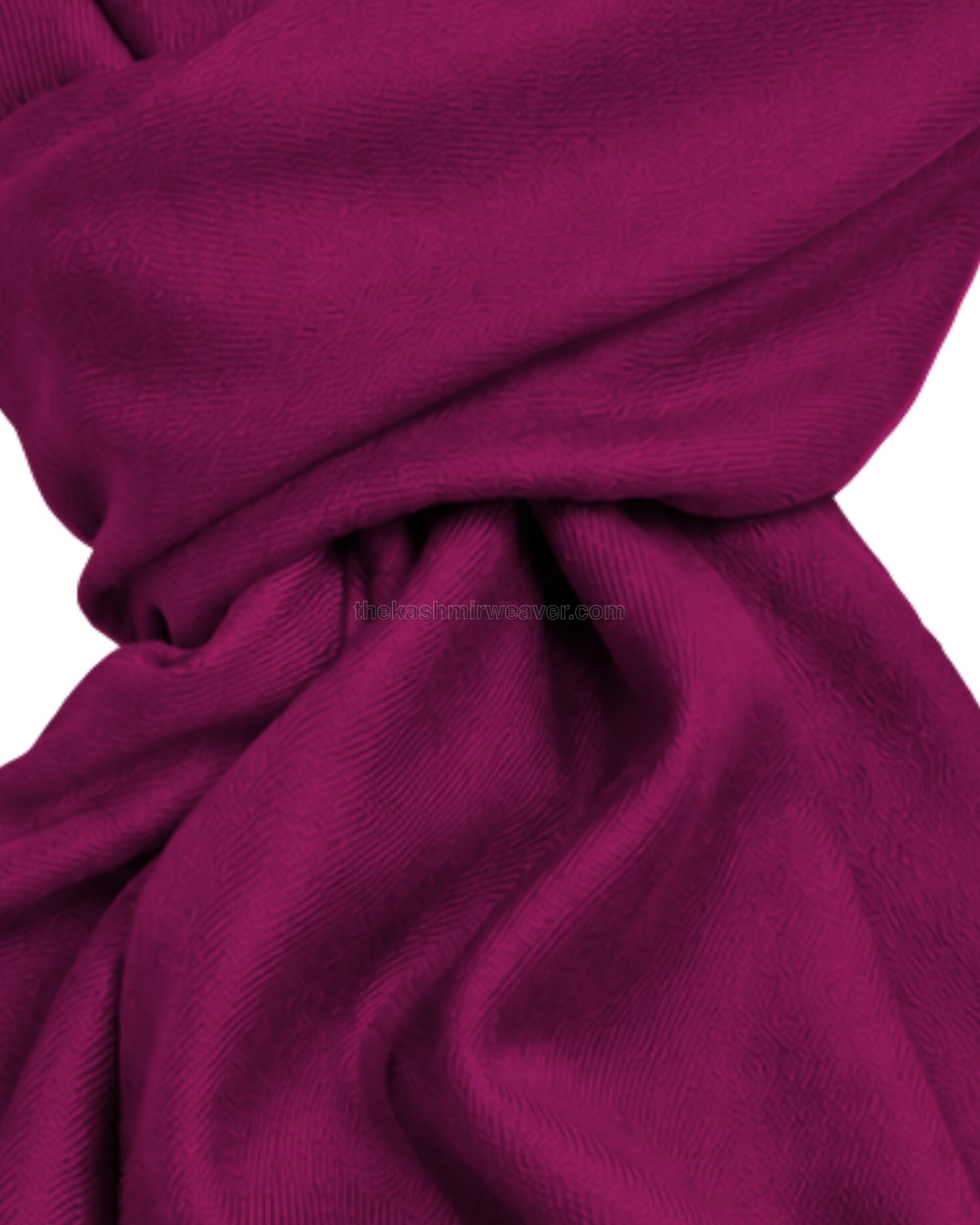 Magenta Pink Cashmere Pashmina Shawl — close-up texture zoom