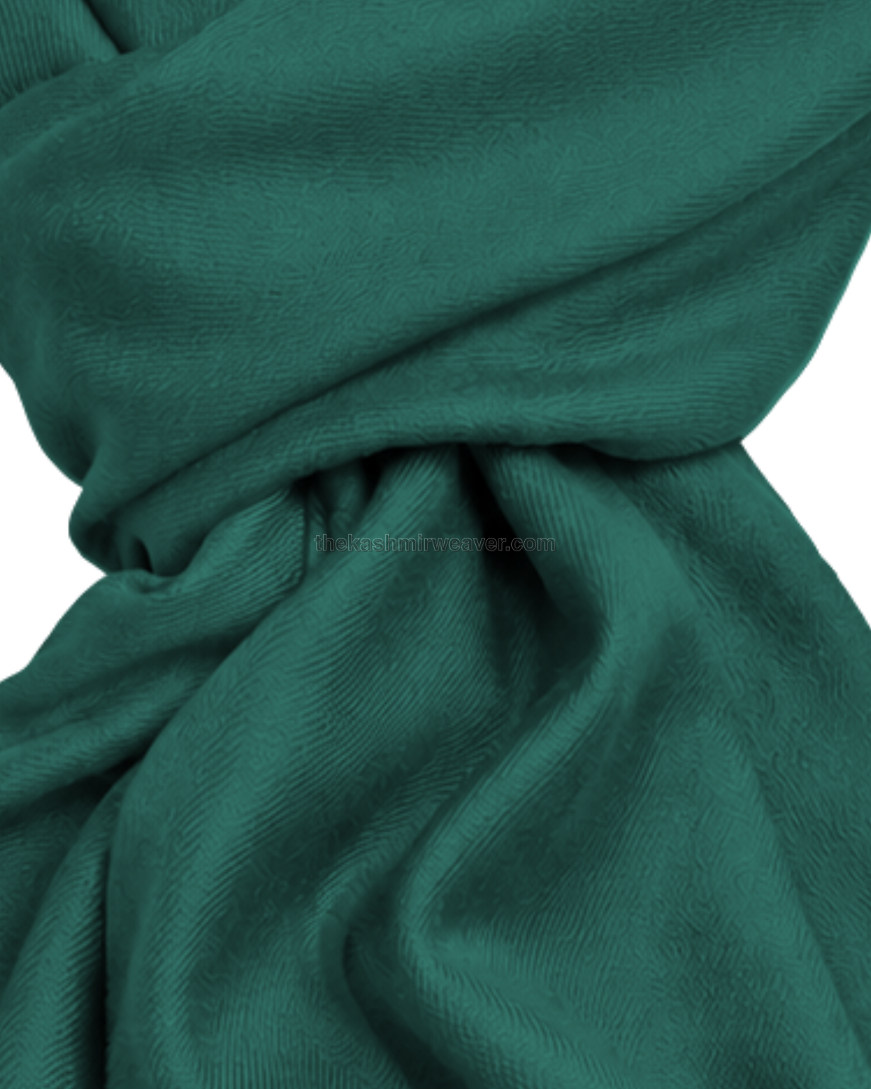Jade Green Cashmere Pashmina Shawl — close-up texture zoom