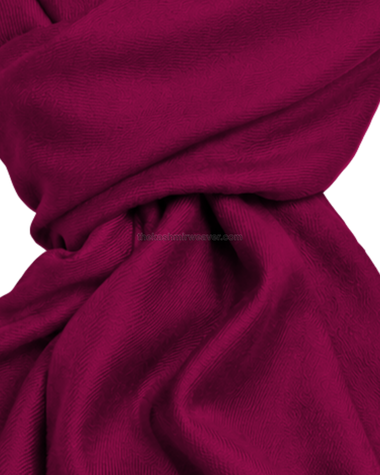 Magenta Cashmere Pashmina Shawl — close-up texture zoom