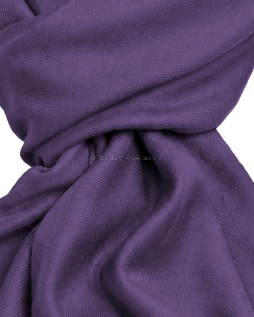 Purple Cashmere Pashmina Shawl — close-up texture zoom