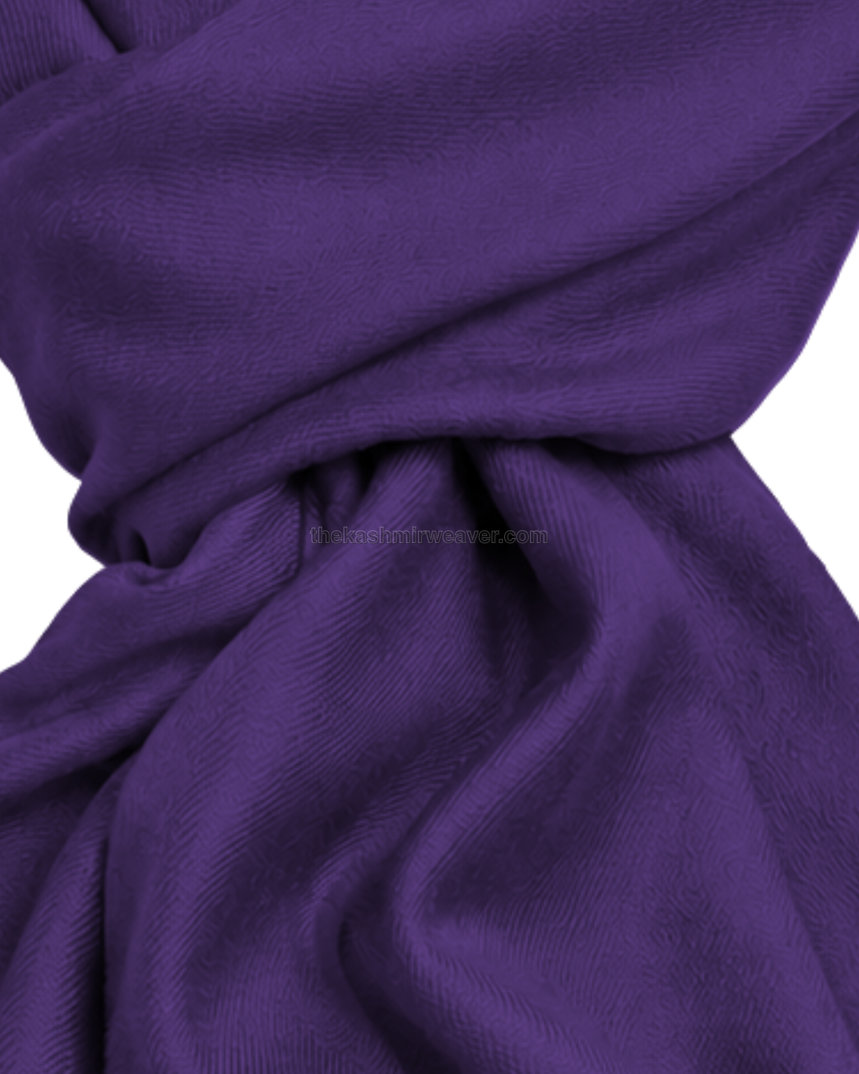 Violet Purple Cashmere Pashmina Shawl — close-up texture zoom