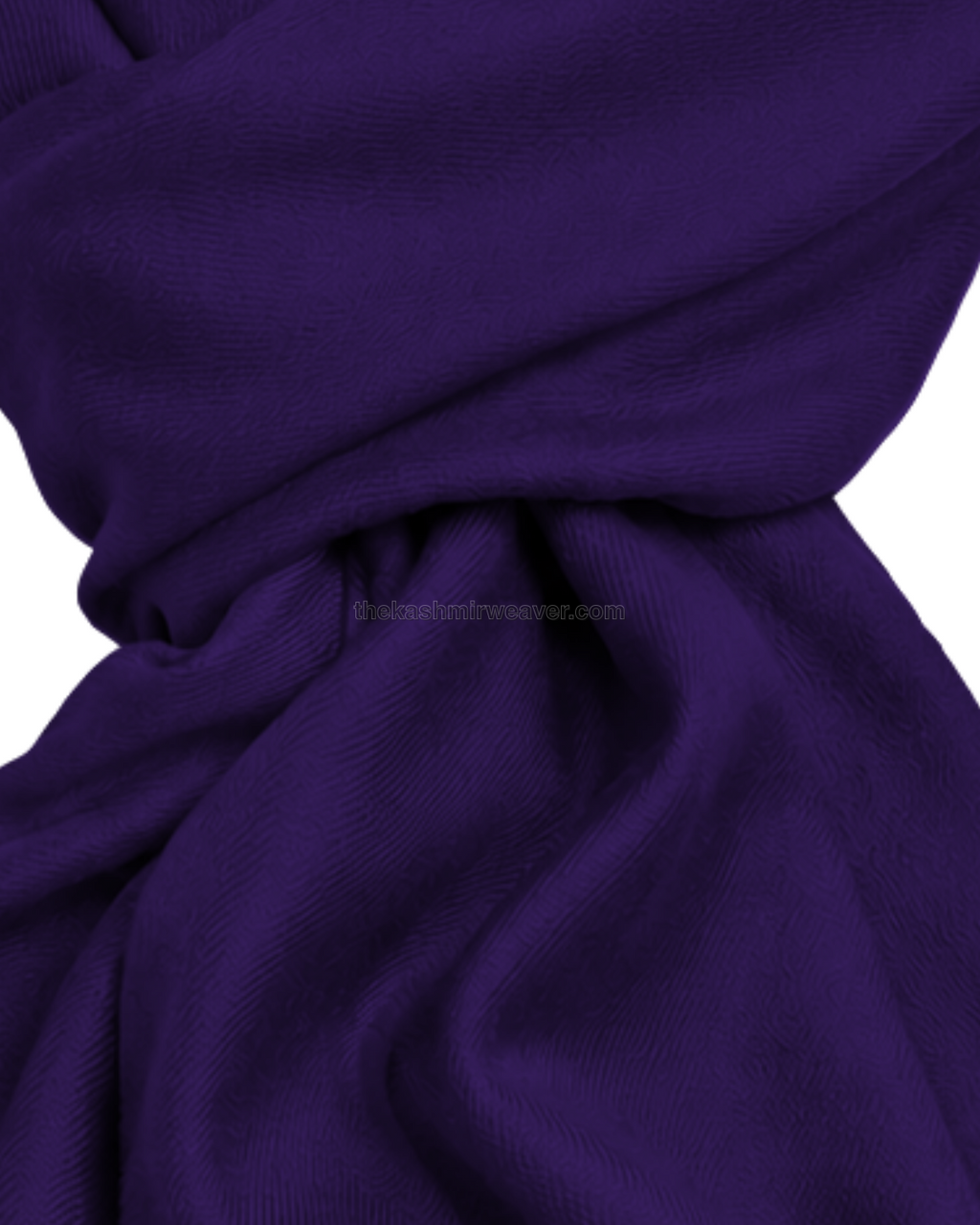 Indigo Purple Cashmere Pashmina Shawl — close-up texture zoom