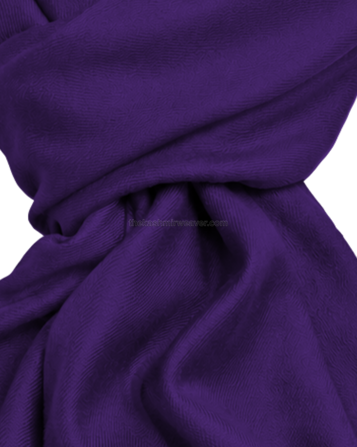 Violet Purple Cashmere Pashmina Shawl — close-up texture zoom