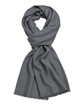 Grey Cashmere Pashmina Shawl — flat view