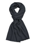 Grey Cashmere Pashmina Shawl — flat view
