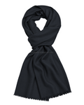 Charcoal Grey Cashmere Pashmina Shawl — flat view