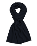 Dark Charcoal Grey Cashmere Pashmina Shawl — flat view