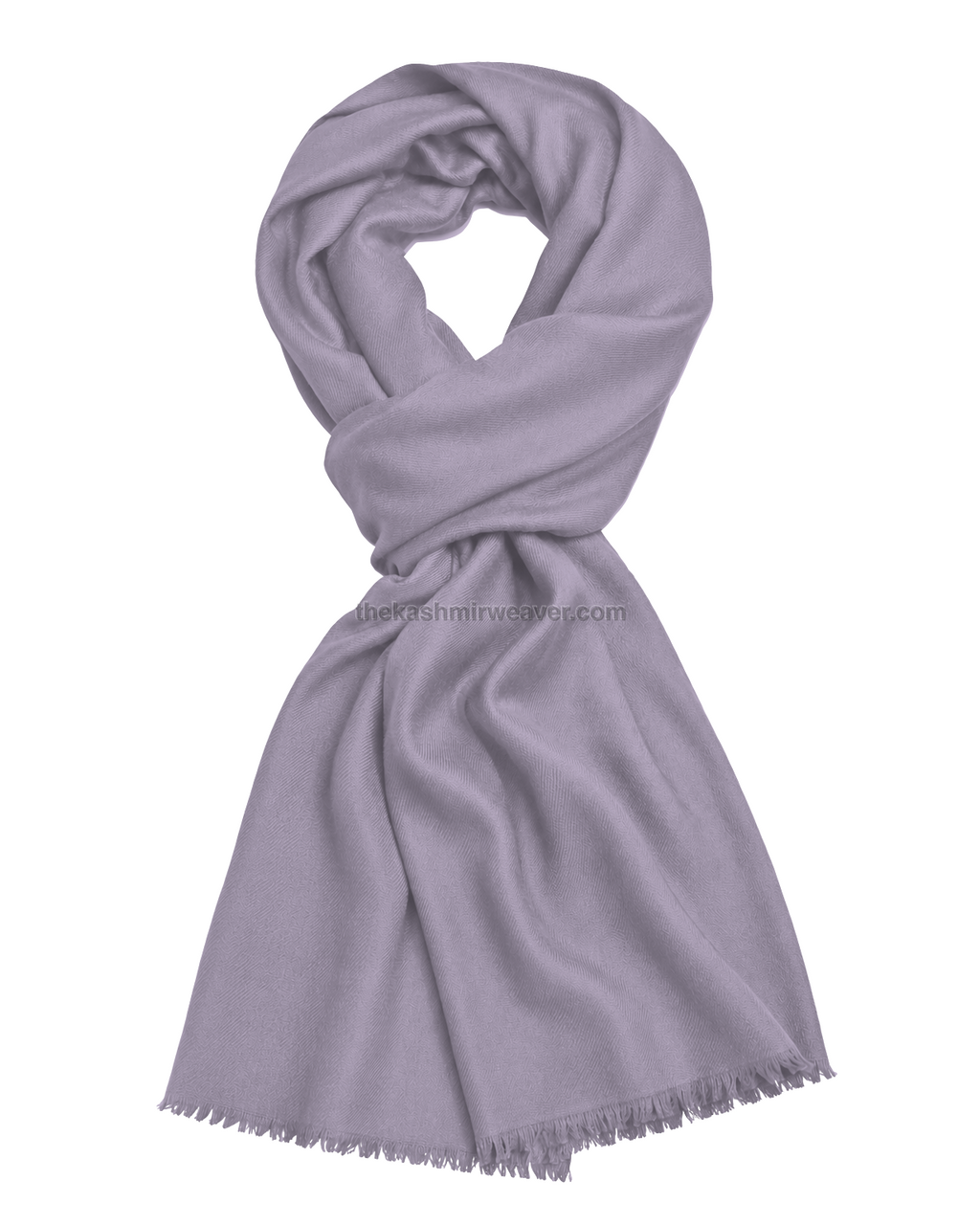 Lavender Purple Cashmere Pashmina Shawl — flat view