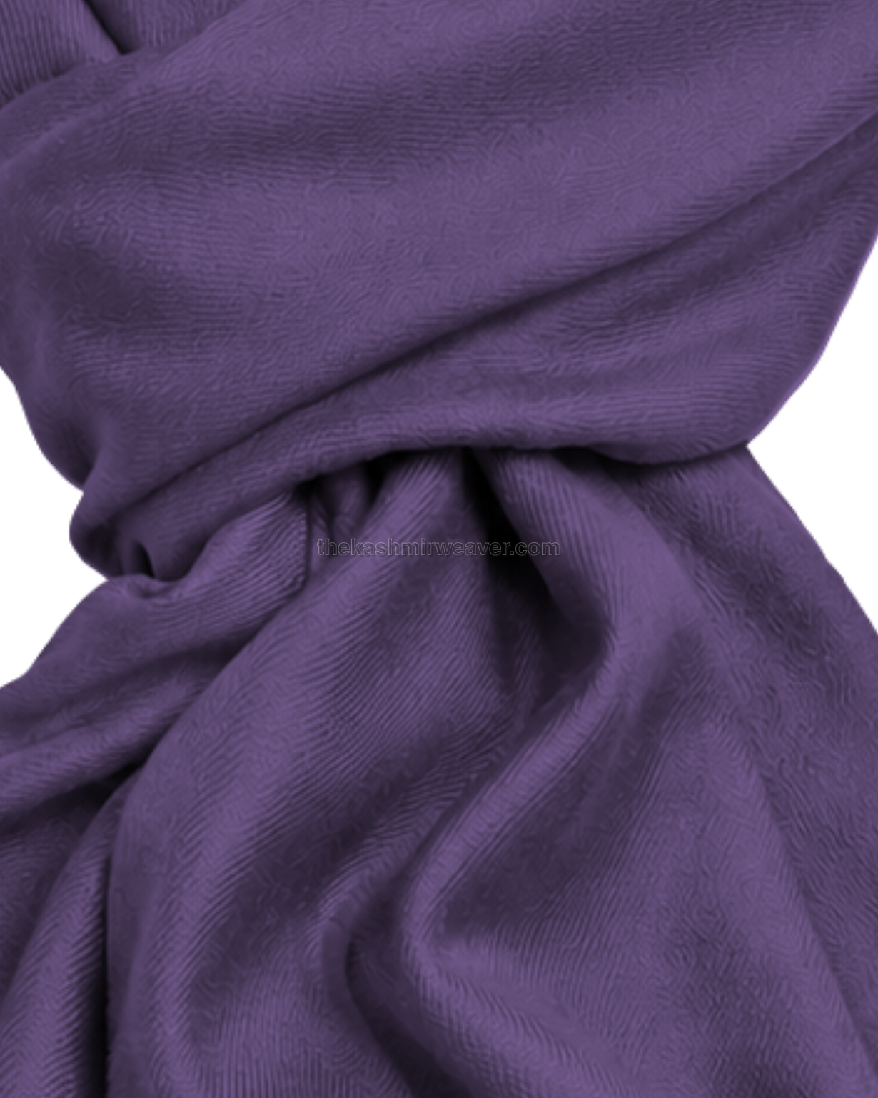 Purple Cashmere Pashmina Shawl — close-up texture zoom