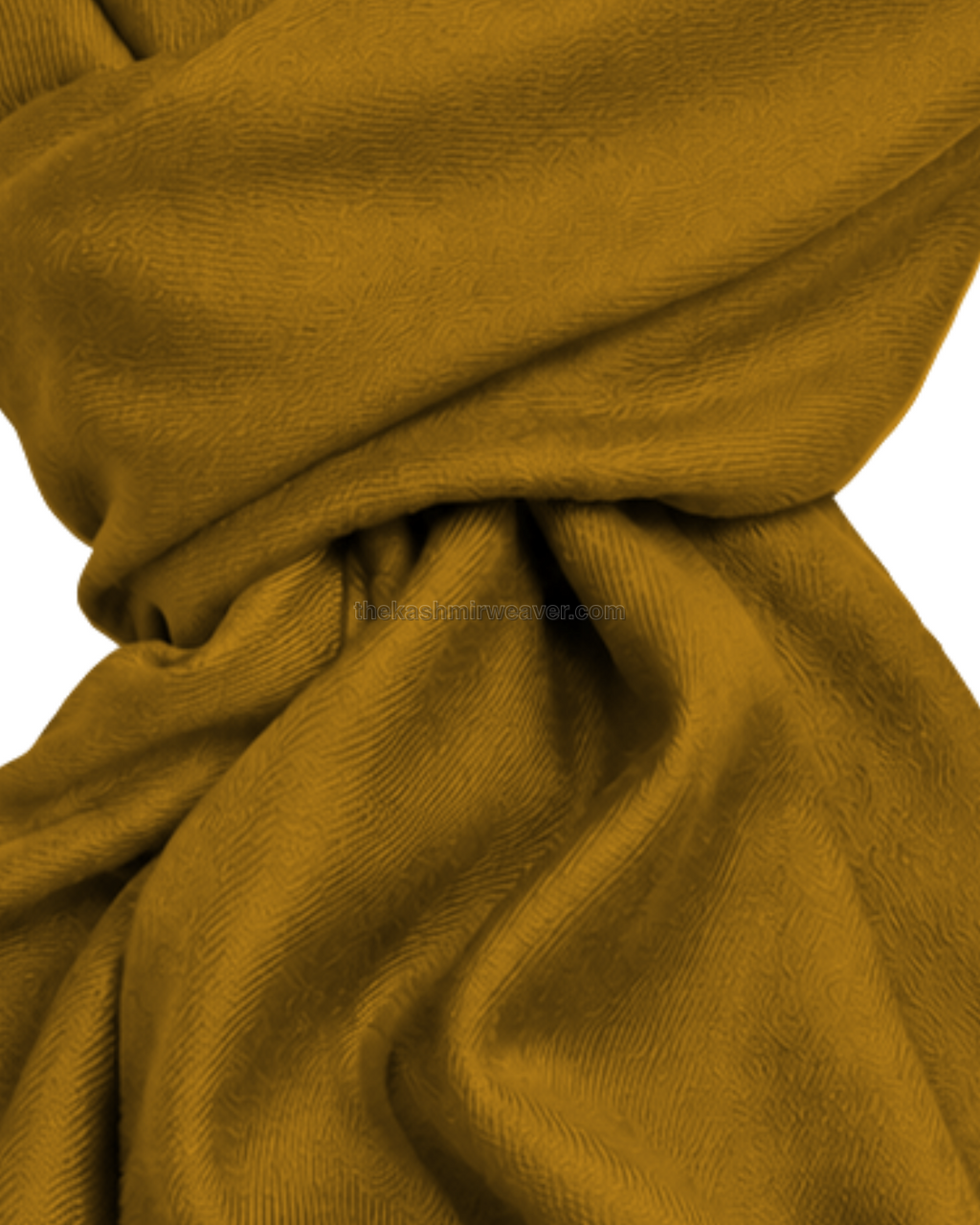 Yellow Cashmere Pashmina Shawl — close-up texture zoom