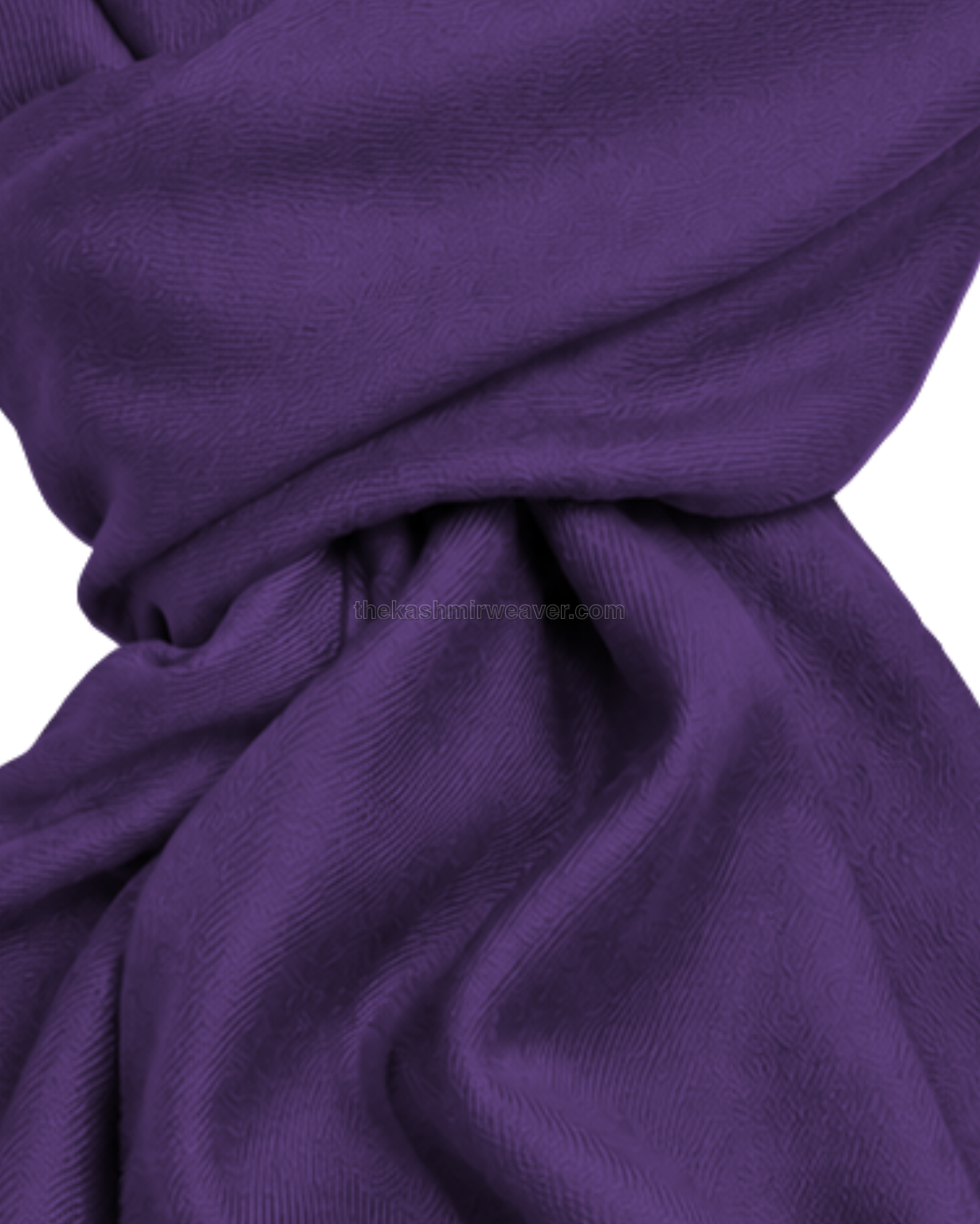 Purple Cashmere Pashmina Shawl — close-up texture zoom