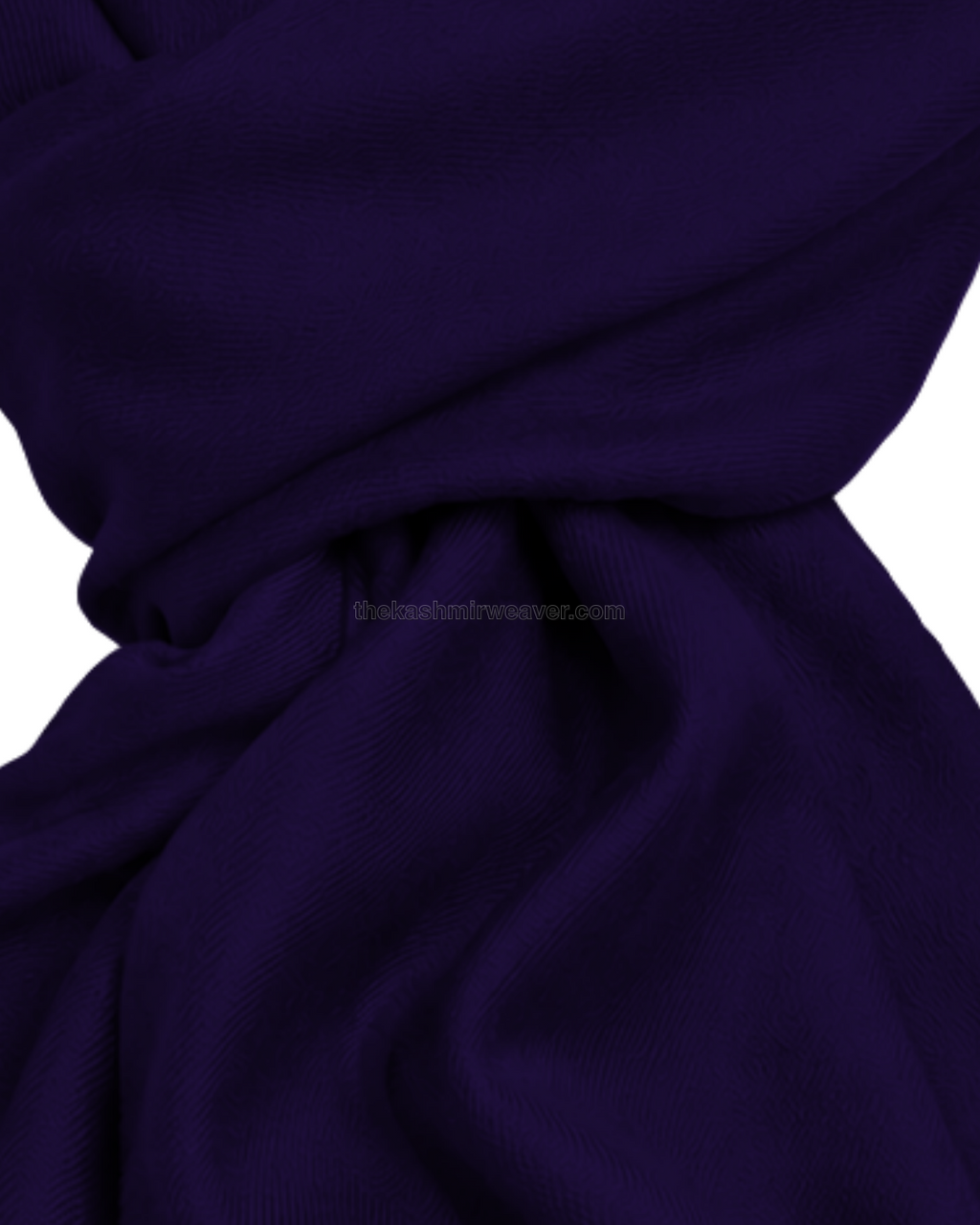 Indigo Purple Cashmere Pashmina Shawl — close-up texture zoom