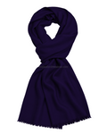 Indigo Purple Cashmere Pashmina Shawl — flat view