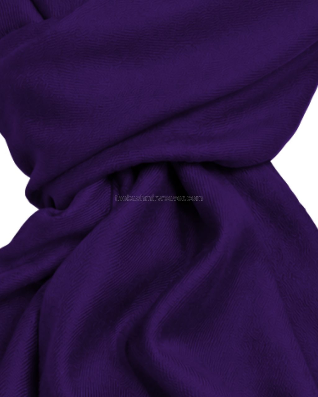 Indigo Purple Cashmere Pashmina Shawl — close-up texture zoom