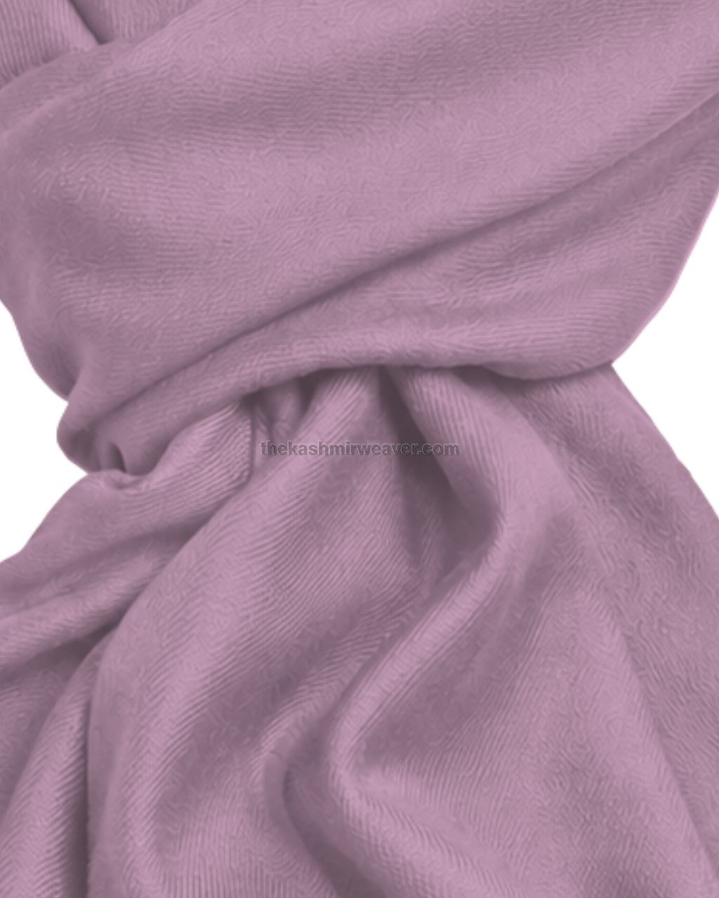 Lavender Pink Cashmere Pashmina Shawl — close-up texture zoom