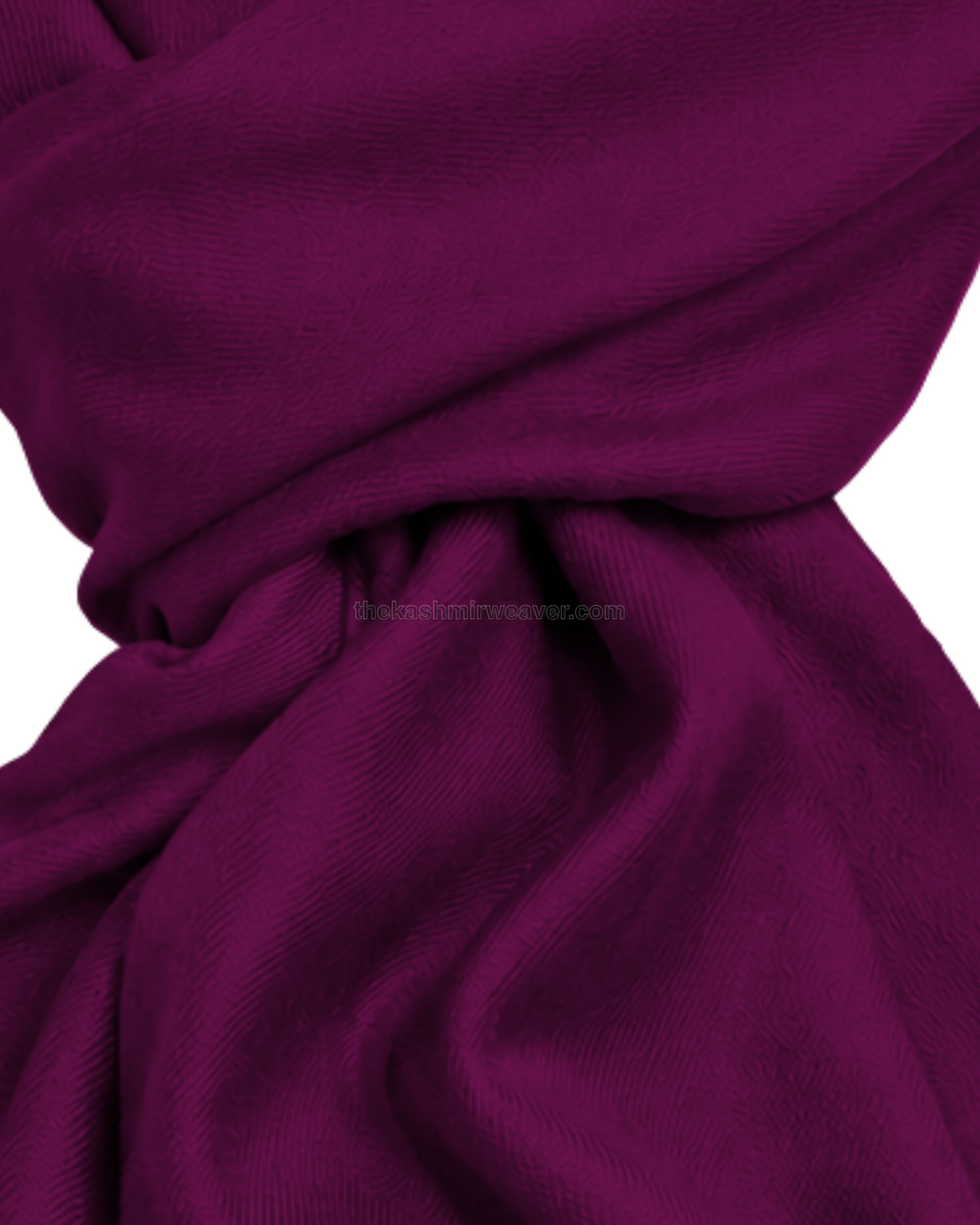 Berry Maroon Cashmere Pashmina Shawl — close-up texture zoom