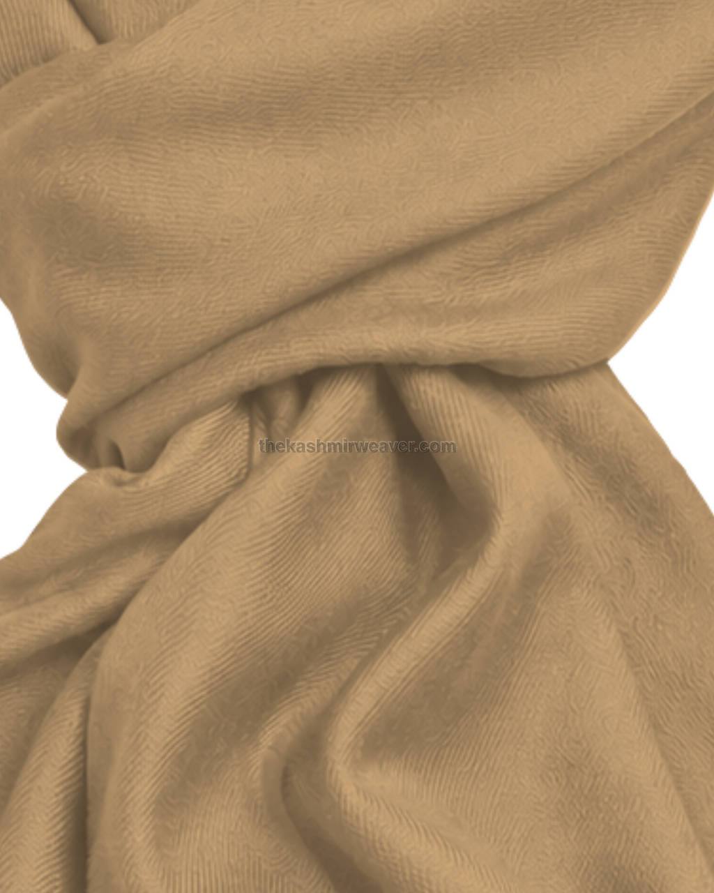 Peach Orange Cashmere Pashmina Shawl — close-up texture zoom