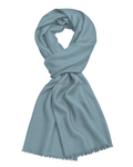 Ice Blue Cashmere Pashmina Shawl — flat view