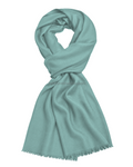 Mint Green Cashmere Pashmina Shawl — flat view