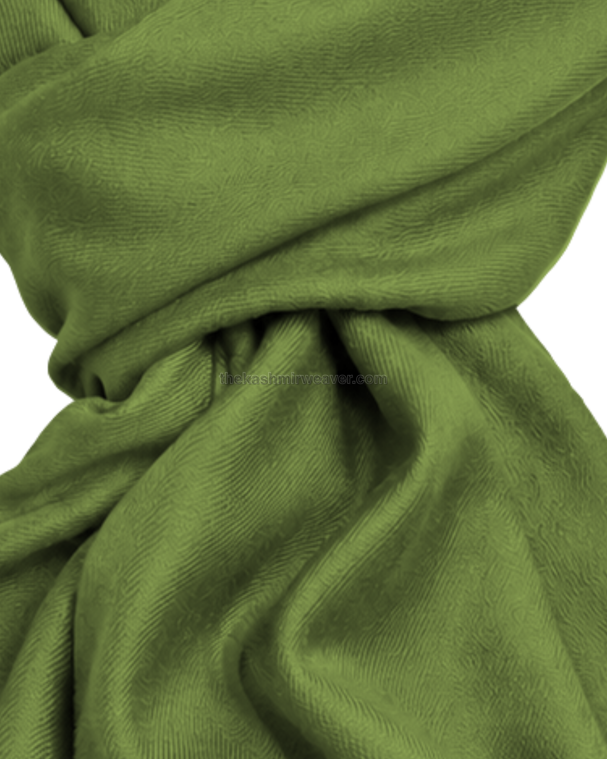 Chartreuse Green Cashmere Pashmina Shawl — close-up texture zoom